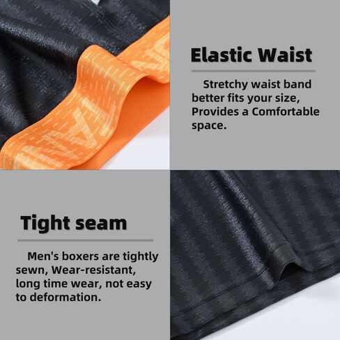 Mens Sexy Vertical Stripe Boxers Briefs Front Opening Pouch Bulge Enhancing Underwears in Saudi Arabia