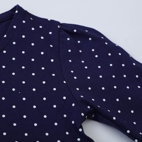Youlebao Toddler Girls Dresses Long Sleeve Girl Casual Cotton Clohtes for Kids 2-7 Years Xmas Gift in Saudi Arabia