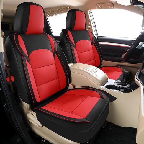 GXT Custom Fit Toyota Highlander Seat Covers, 3 Rows Waterproof Leather Car Seat Covers, Car Seat Cushion Fit for 2014-2019 Toyota Highlander(Beige) in Kuwait