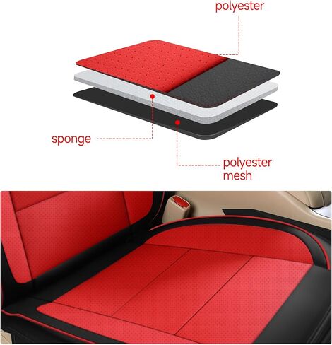 GXT Custom Fit Toyota Highlander Seat Covers, 3 Rows Waterproof Leather Car Seat Covers, Car Seat Cushion Fit for 2014-2019 Toyota Highlander(Beige) in Kuwait