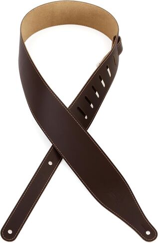 Levy's Leathers DM17-XL-BLK Genuine Leather XL Guitar Strap, Black in Saudi Arabia