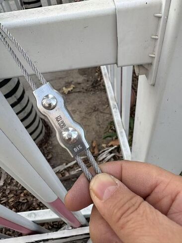 Duplex Wire Rope Clips Stainless Steel 316 Double Bolt Cable Clamp Marine Grade,10 Pcs (M3) in Saudi Arabia