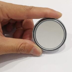 2PCS Mini Small Blind Spot Mirror,Yusheng 1.57"(40mm) Smaller Round HD Glass Convex Rear View Mirror,Strong Adhesive Mirror for Car, Vehicles(1-9/16"(40mm), Silver frame)