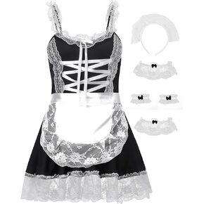 Maid Outfit Anime Cosplay Costume-Sexy Maid Lingerie for Women Halloween Costume for Women