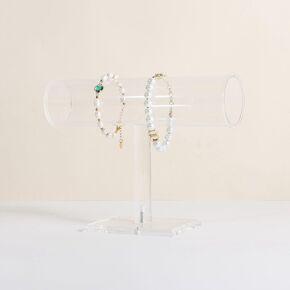GemeShou Acrylic Jewelry Bracelet display stands for selling, Clear Jewelry bangle organizer holder, Clear watch display holder【Acrylic bracelet T holder】