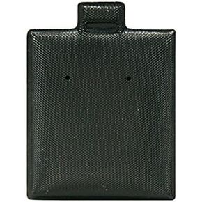 N'icePackaging - 200 Qty Plain Black 1 1/2" x 1 3/4" Vinyl Puff Pad Earring Cards - For Display & Sales - Clip / Wire / Post Earrings