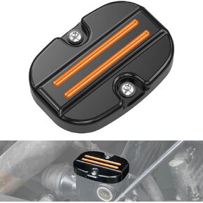 Gold Rear Brake Master Cylinder Cover 6061 Aluminum Rear Brake Master Cylinder Guards Compatible with Harley CVO Limited FLHTKSE 2014-2021, CVO Road Glide FLTRXSE 2018-2024, See Fitment