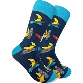 Men's Banana Socks - Premium Comfort - Surfing Banana Socks