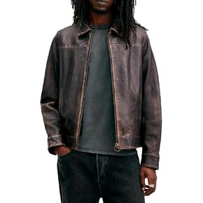 AllSaints Men's Alkan Leather Jacket