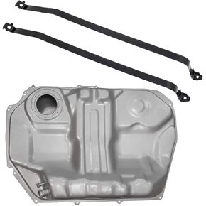 TRQ Fuel Tank & Strap Kit Fuel Tank Strap Gas Fuel Tank Compatible with 1997-2001 Honda CR-V