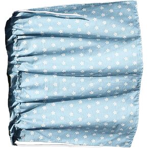 Car Divider Curtain, Car Curtain Suction Cup Sun Shade Cartoon Sun Insulation Side Window Curtain (Blue Small Flowers)