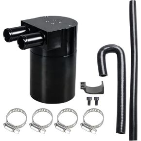 YESHMA Reservior Oil Catch Can Tank with Silicone Radiator Hose Compatible with BMW N54 335i 135i E90 E92 E82 2006-2010