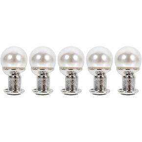 Mikikit 10 pcs for Pearl Charms Resin Decorative Accessories Decorations Nails Nail Strap Decor Watch Studs Delicate Band