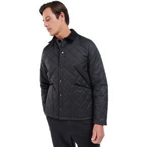Barbour Men's Checked Herron Quilted Jacket, Charcoal, X-Large