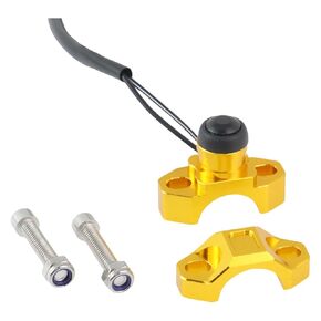 Universal Motorcycle Engine Start Stop Kill Switch with Mounting Backplate for ATV Motorcycle Scooter Quard with 22mm Handlebars
