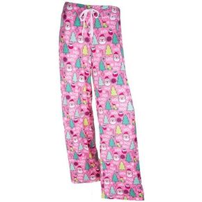 Amanda Blu Pajama Pants - Ho Ho Ho - Pink Christmas - Medium - 33707