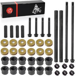 Front Arm Bushing Dust Cover Seal Caps Bolts & NUT Shaft Collars Upper Lower Rebuild kit For YAMAHA Banshee 350 YFZ 350 450 Raptor 125 250 700 YFM 125 250 700 90381-15088-00 5YT-23517-00-00
