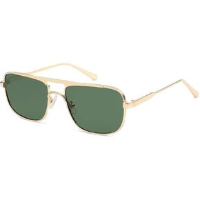 SOJOS Retro Aviator Polarized Sunglasses for Women Men Trendy Rectangle Womens Mens Sunnies SJ1234