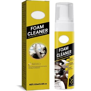 Multipurpose Foam Cleaner Spray, Lemon Scented All-Purpose Household Cleaners for Car, House, and Kitchen, Powerful Dry Cleaning Agent 120ML in Saudi Arabia