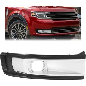 HECASA Right Fog Light Bezels Compatible with 2013-2019 Ford Flex Replacement for FO1039130 DA8Z17E810BA 104-02469BR Fog Lamp Cover Trim Passenger Side