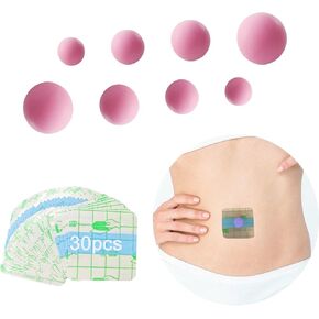 8PCS Belly Button Plug Post Tummy Tuck Belly Button Shaper Belly Button Plug Soft Silicone for Liposuction or Umbilical Hernia Repair Pink