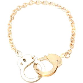 Spinningdaisy Gold Plated Handcuff Bracelet