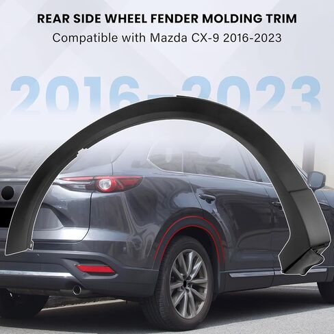 TK4851W50F Rear Wheel Fender Flares Molding Trim Compatible with Mazda CX-9 2016 2017 2018 2019 2020 2021 2022 2023 Wheel Arch Opening Molding TK48-51-W60H TK4851W60H TK48-51-W60F(Rear Right Side) in Saudi Arabia