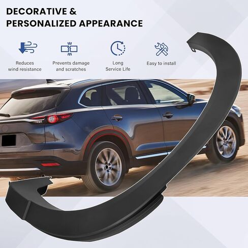 TK4851W50F Rear Wheel Fender Flares Molding Trim Compatible with Mazda CX-9 2016 2017 2018 2019 2020 2021 2022 2023 Wheel Arch Opening Molding TK48-51-W60H TK4851W60H TK48-51-W60F(Rear Right Side) in Saudi Arabia
