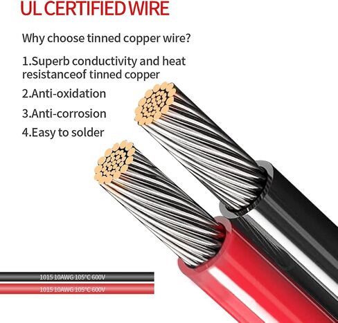 10AWG SAE to Alligator Clips,Battery Alligator Clip to SAE Connector Extension Cable,2Pin Quick Disconnect Battery Clamp Cable for Motorcycle Car,with 5 Fuse(10FT) in Saudi Arabia