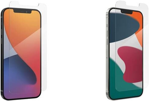 ZAGG InvisibleShield Glass Elite VisionGuard - لهاتف iPhone 12 Pro وiPhone 12 وiPhone 11 وiPhone XR - حماية من الصدمات، مقاوم للخدش، مقاوم لبصمات الأصابع، شفاف (200106669) in Kuwait