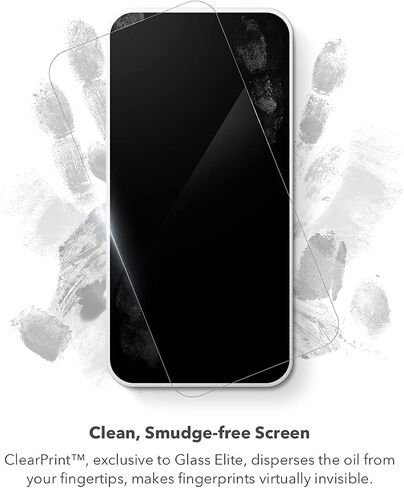 ZAGG InvisibleShield Glass Elite VisionGuard - لهاتف iPhone 12 Pro وiPhone 12 وiPhone 11 وiPhone XR - حماية من الصدمات، مقاوم للخدش، مقاوم لبصمات الأصابع، شفاف (200106669) in Kuwait