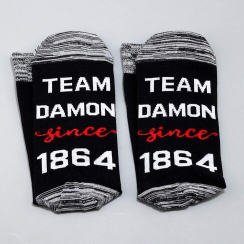 LEVLO Vampire Fans Gift Team Damon منذ 1864 جوارب قطنية هدايا مستوحاة من مصاصي الدماء in Saudi Arabia