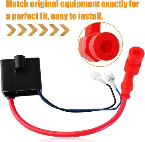 High Performance 2-Wire Magneto Coil + CDI Ignition Coil Compatible with 49cc - 50cc 60cc 66cc 80cc 2-stroke Engines Motorized Bicycle Motor Bike ATV Quad Scooter in Kuwait
