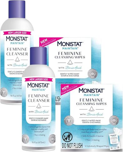 Monistat Boric Acid Feminine Cleanser, Fragrance Free Feminine Wash, 16 Fl Oz, 1 Pack in Saudi Arabia