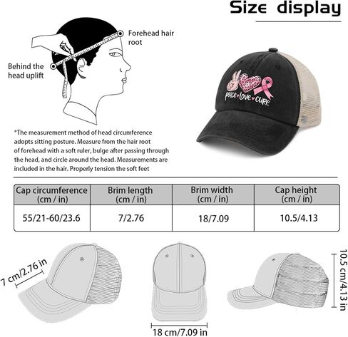 Peace Love Cowgirl Hat for Men Baseball Caps Fashion Washed Dad Hat Quick Dry in Saudi Arabia