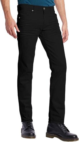 ETHANOL Mens Comfy Stretch Slim Fit Straight Casual Pants with 5 Pockets Design Pants in Saudi Arabia