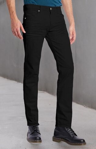 ETHANOL Mens Comfy Stretch Slim Fit Straight Casual Pants with 5 Pockets Design Pants in Saudi Arabia