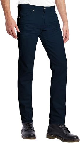 ETHANOL Mens Comfy Stretch Slim Fit Straight Casual Pants with 5 Pockets Design Pants in Saudi Arabia