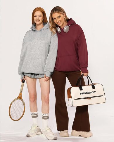 MANGOPOP Womens Hoodies Oversized Sweatshirts Long Sleeve Sweaters Pullover Winter Outfits for Women with Pocket in Kuwait