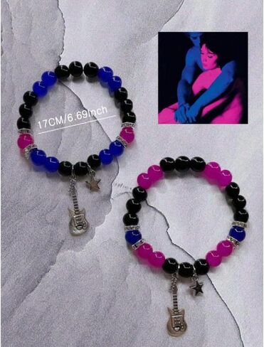 2PCS Matching Heart Bracelets for Couples Long Distance Couple Bracelets for Women Men Best Friends Relationship Gifts Matching Couples Stuff Jewelry in Kuwait