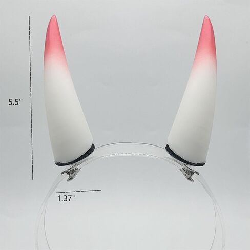 3D Devil Horns Headband Women Demon Horns Clips Halloween Cosplay Props in Saudi Arabia