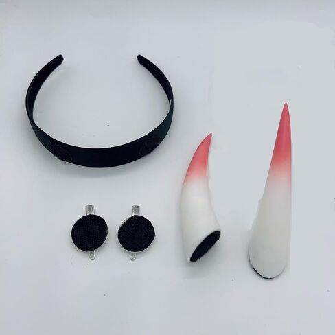 3D Devil Horns Headband Women Demon Horns Clips Halloween Cosplay Props in Saudi Arabia