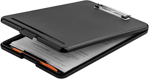ZCZN Plastic A4 Form Storage Box Case, Black Clipboard Case, Suitable for School, Utility, Industrial Office, Medical Personnel, Set of 2 in Saudi Arabia