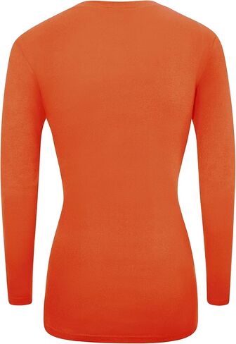 M&M SCRUBS Women's Under Scrub Tee V-Neck Long Sleeve T-Shirt in Kuwait