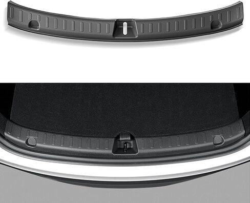 Rear Bumper Guard Compatible with Tesla Model Y TPE Trunk Door Sill Protector for Model Y 1 PCS Anti-Scratch Rear Door Sill Protector Accessories for Model Y-2020-2024 in Saudi Arabia