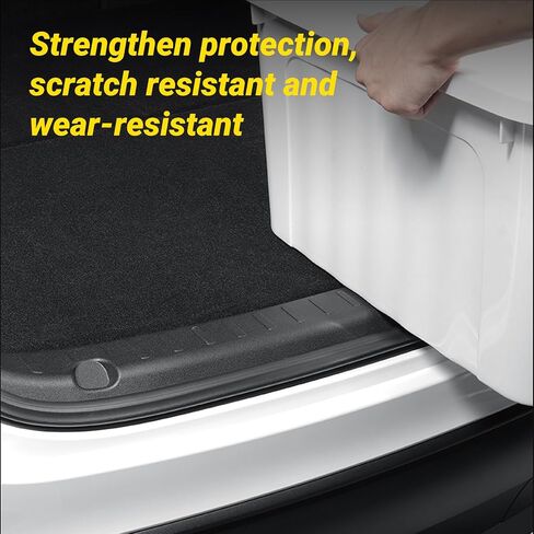 Rear Bumper Guard Compatible with Tesla Model Y TPE Trunk Door Sill Protector for Model Y 1 PCS Anti-Scratch Rear Door Sill Protector Accessories for Model Y-2020-2024 in Saudi Arabia