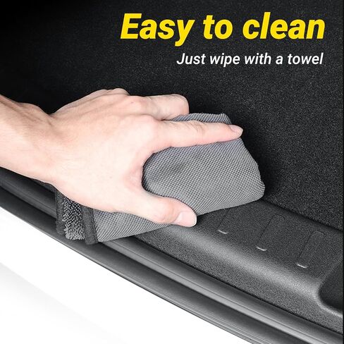 Rear Bumper Guard Compatible with Tesla Model Y TPE Trunk Door Sill Protector for Model Y 1 PCS Anti-Scratch Rear Door Sill Protector Accessories for Model Y-2020-2024 in Saudi Arabia