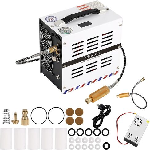 Pcp Air Compressor,4500 Psi Air Compressor,Automatic Stop,Oil/Water Free,Wire Spool Portable Design,Use Either 110v Ac Or 12v Dc Power Sources,Paintball/Scuba Air Compressor in Saudi Arabia