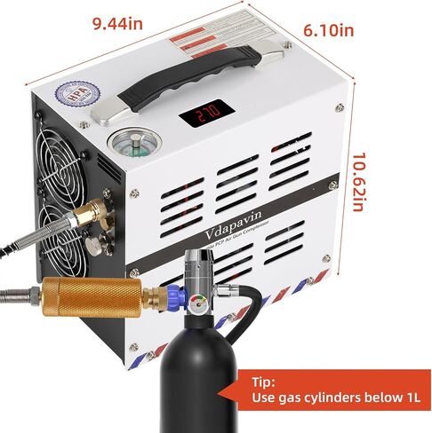 Pcp Air Compressor,4500 Psi Air Compressor,Automatic Stop,Oil/Water Free,Wire Spool Portable Design,Use Either 110v Ac Or 12v Dc Power Sources,Paintball/Scuba Air Compressor in Saudi Arabia