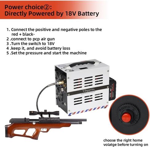 Pcp Air Compressor,4500 Psi Air Compressor,Automatic Stop,Oil/Water Free,Wire Spool Portable Design,Use Either 110v Ac Or 12v Dc Power Sources,Paintball/Scuba Air Compressor in Saudi Arabia